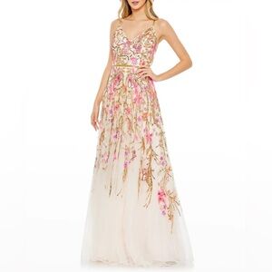 Mac Duggal Sequin A-Line gown